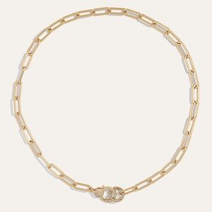 Stella & Dot Jane Pavรฉ Lariat Convertible Chain Necklace in Gold NWT